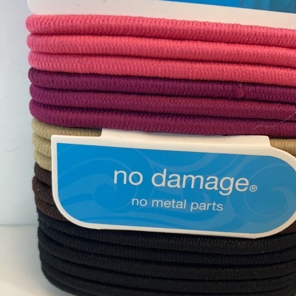 Scunci Hair Ties Ponytail Elastics No Metal Pink Tan Brown Black 3 Packs - Picture 5 of 13